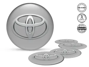 Toyota Etiqueta Bombada Edición Calcomanías de Aro Alta Calidad